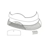 Catadrioptrico rojo para moto maletas SHAD SH46 D1B465CAR