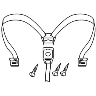 Conjunto cierre goma tira SHAD D1B46CGR