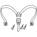 Conjunto cierre goma tira SHAD D1B46CGR