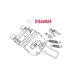 Conjunto cierre SH46 SHAD D1B46MAR