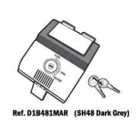 Recambio SHAD conjunto mecánico SH48 gris oscuro D1B481MAR