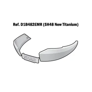 Recambio catadioptico SHAD para maleta moto SH48 gris titan D1B482EMR