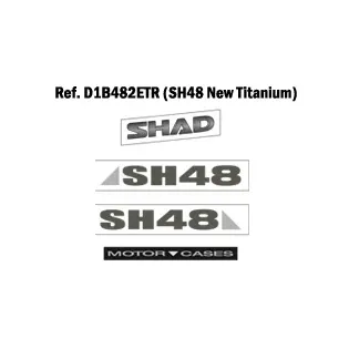Adhesivos SHAD SH48 gris titanio D1B482ETR