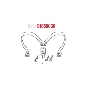 Conjunto cierre goma tira SH50 SHAD D1B50CGR