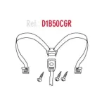 Conjunto cierre goma tira SH50 SHAD D1B50CGR