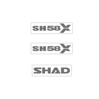 Adhesivos pegatinas SHAD top case maleta moto SH58X D1B58ETR