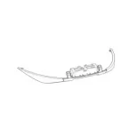 Catadrioptico negro moto SH59X D1B59CAR