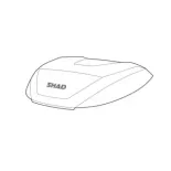 Tapa completa SHAD maleta moto SH59X embellecedor aluminio D1B59T0R