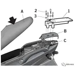 Fijación SHAD para maleta superior moto Gilera Runner 50SP VX G0RN56ST