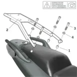 Fijación superior SHAD para maleta moto Yamaha Tmax 500 V Y0TM59ST