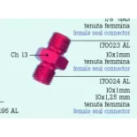 Adaptador doble rosca FrenTubo 170023AL-RO