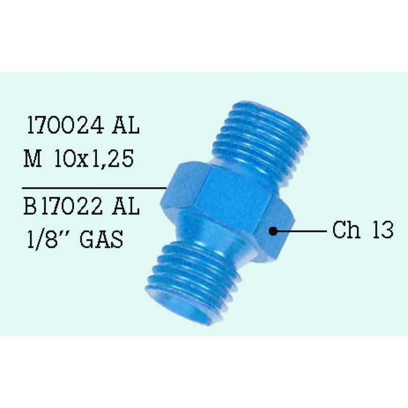 Adaptador M10X1 aluminio FrenTubo 170024AL-BL