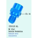 Adaptador M 10X1 aluminio FrenTubo 170025AL-RO