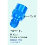 Adaptador MF10X1 cromado FrenTubo 170025CR
