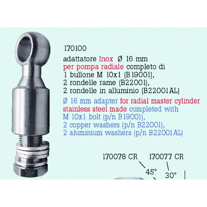 Adaptador para bomba freno FrenTubo 170100