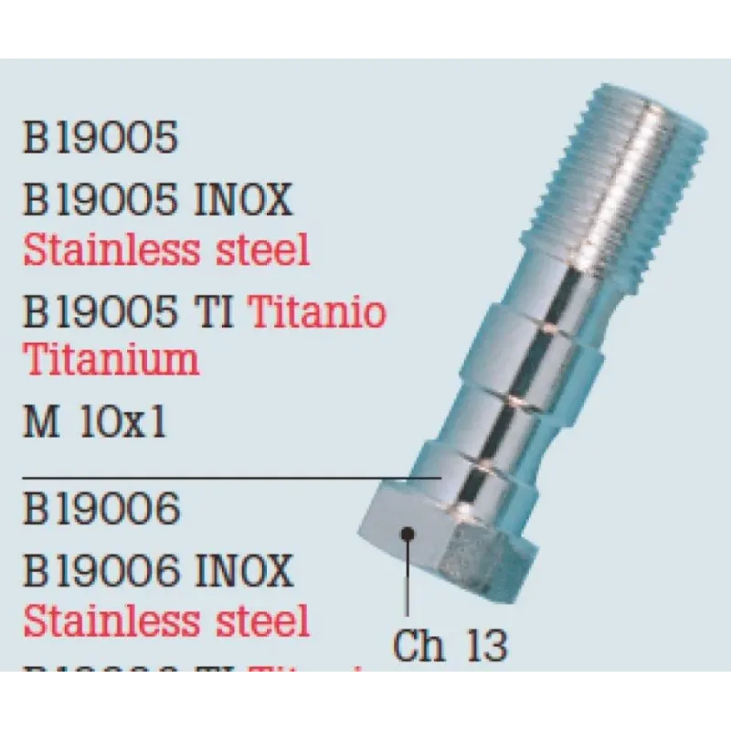 Tornillo doble 10X1.25 zincado FrenTubo B19006