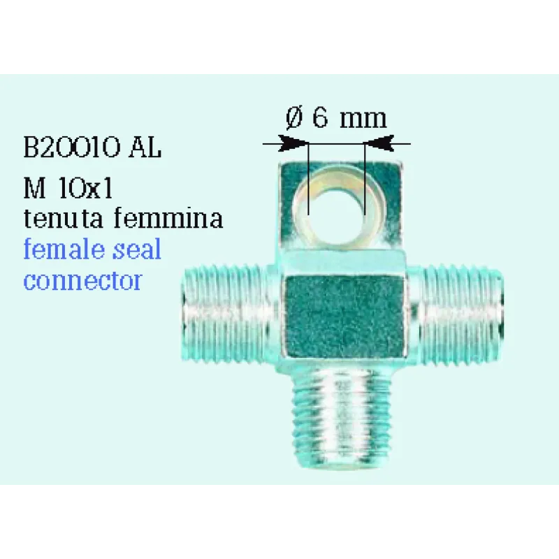 Repartidor M 10X1 aluminio de color plata B20010AL