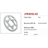 Corona moto JT Sprockets de acero de 43 dientes JTR1010.43