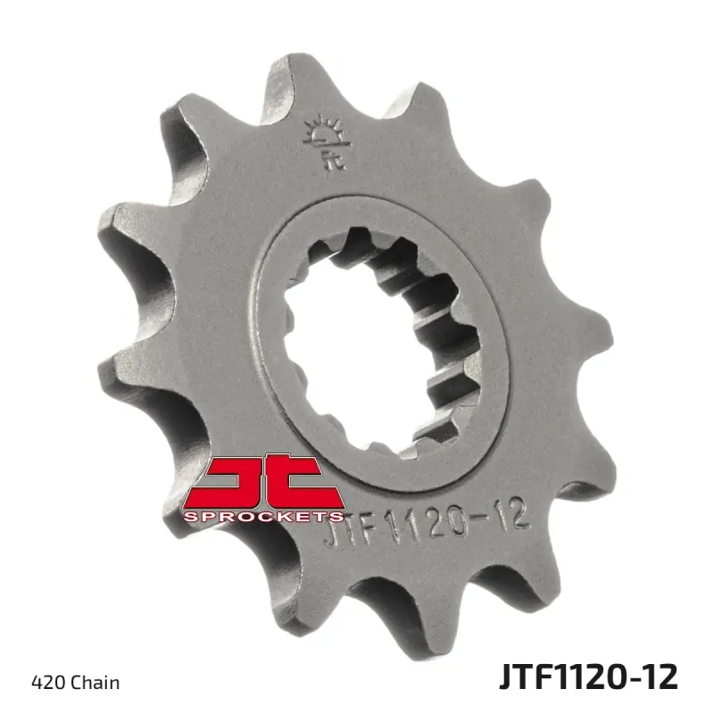 Piñón de moto JT Sprockets acero 12 dientes P.420 JTF1120.12