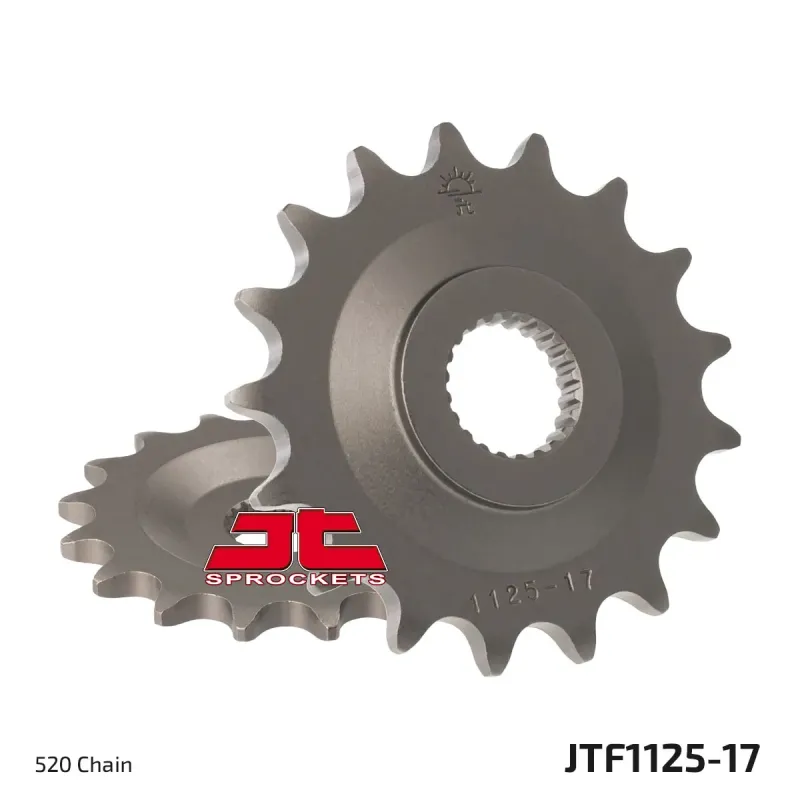 Piñón de moto JT Sprockets acero 17 dientes P.520 JTF1125.17