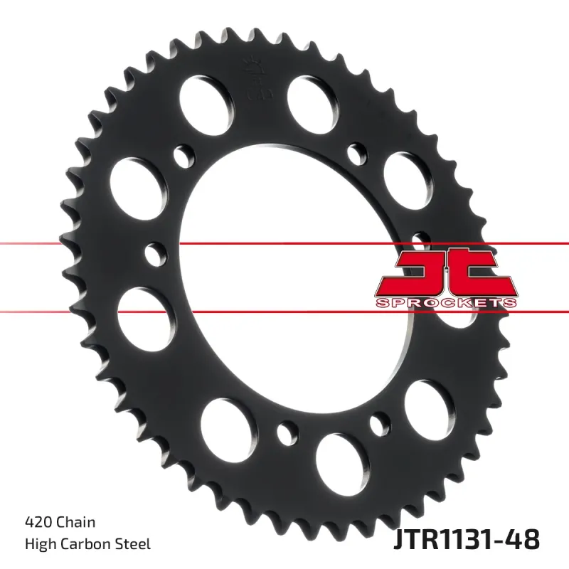 Corona moto JT Sprockets de acero de 48 dientes JTR1131.48