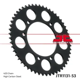 Corona moto JT Sprockets de acero de 53 dientes JTR1131.53