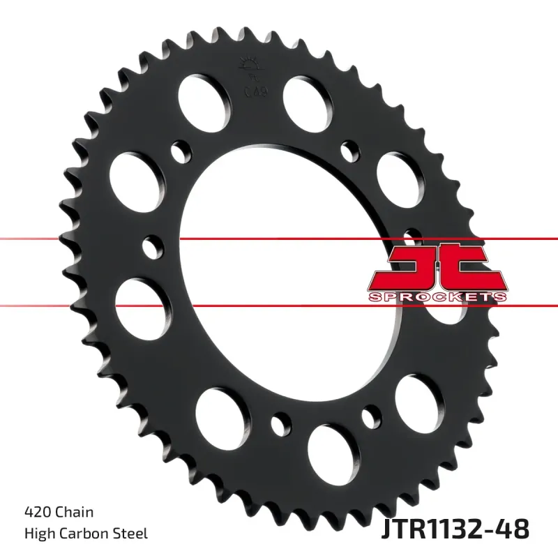 Corona moto JT Sprockets de acero de 48 dientes JTR1132.48