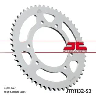 Corona moto JT Sprockets de acero de 53 dientes JTR1132.53