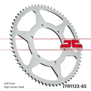 Corona moto JT Sprockets de acero de 65 dientes JTR1133.65