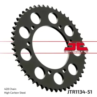 Corona moto JT Sprockets de acero de 51 dientes JTR1134.51
