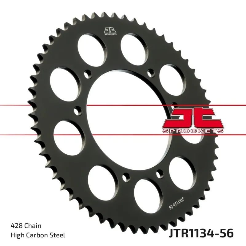 Corona moto JT Sprockets de acero de 56 dientes JTR1134.52