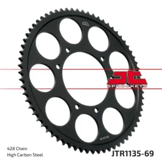 Corona moto JT Sprockets de acero de 69 dientes JTR1135.69