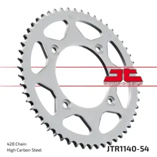 Corona moto JT Sprockets de acero de 54 dientes JTR1140.54