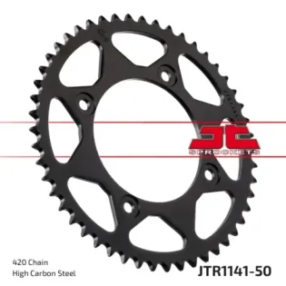 Corona moto JT Sprockets de acero de 50 dientes JTR1141.50