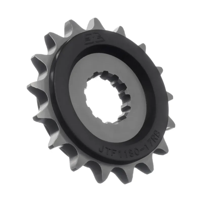Piñón moto JT Sprockets acero con goma 17 dientes P.530 JTF1180.17RB