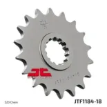 Piñón de moto JT Sprockets acero 18 dientes P.520 JTF1184.18