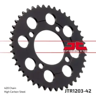 Corona moto JT Sprockets de acero de 42 dientes JTR1203.42