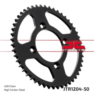 Corona moto JT Sprockets de acero de 50 dientes JTR1204.50