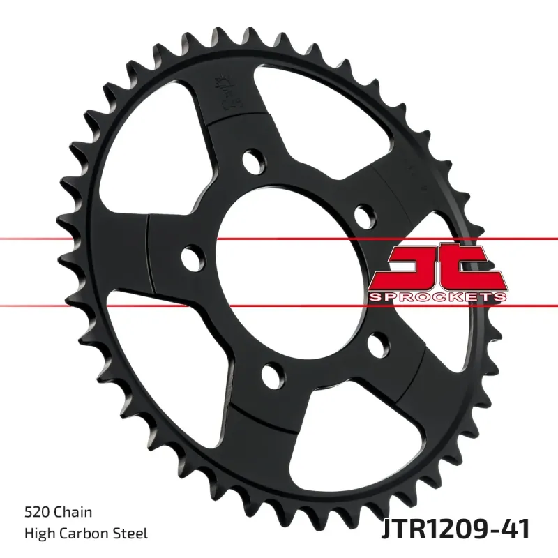 Corona moto JT Sprockets de acero de 41 dientes JTR1209.41