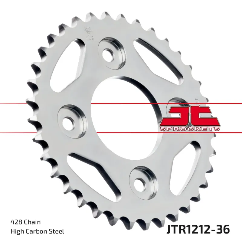 Corona moto JT Sprockets de acero de 36 dientes JTR1212.36
