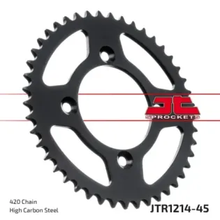 Corona moto JT Sprockets de acero de 45 dientes JTR1214.45