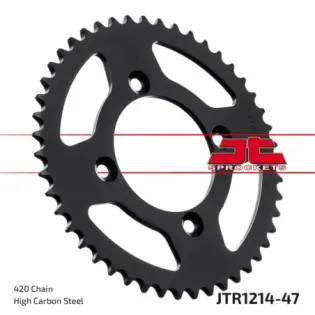 Corona moto JT Sprockets de acero de 47 dientes JTR1214.47