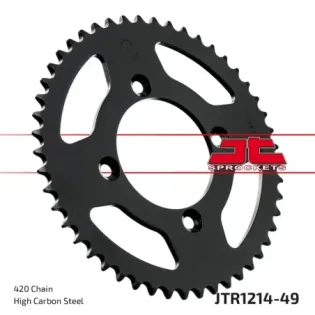 Corona moto JT Sprockets de acero de 49 dientes JTR1214.49