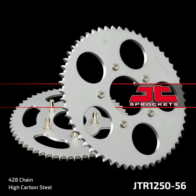 Corona moto JT Sprockets de acero de 56 dientes JTR1250.56