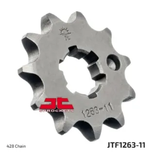 Piñón de moto JT Sprockets acero 11 dientes P.428 JTF1263.11