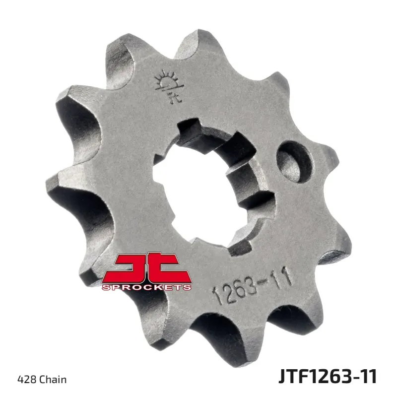 Piñón de moto JT Sprockets acero 11 dientes P.428 JTF1263.11