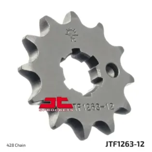 Piñón de moto JT Sprockets acero 12 dientes P.428 JTF1263.12