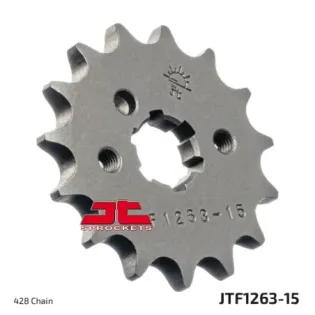 Piñón de moto JT Sprockets acero 15 dientes P.428 JTF1263.15