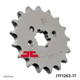 Piñón de moto JT Sprockets acero 17 dientes P.428 JTF1263.17