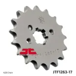 Piñón de moto JT Sprockets acero 17 dientes P.428 JTF1263.17